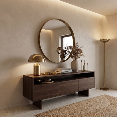 Peinture à la chaux en intérieur, dans une entrée